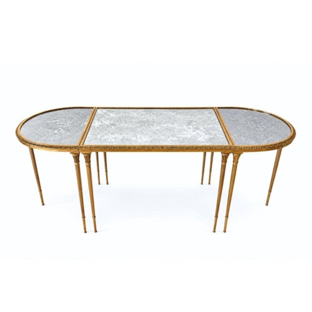 Hollywood Regency Mid-Century Maison Bagues Bronze Dore Hollywood Regency Coffee Table For Sale - Image 3 of 8