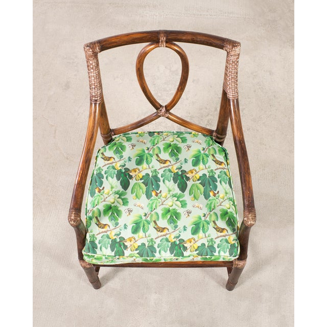 Set of Six McGuire Rattan Leona Loop Back Dining Chairs For Sale - Image 14 of 18