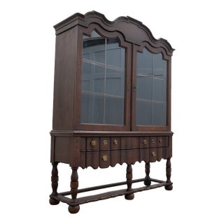 Antique Dutch Oak Cabinet, 1800 For Sale