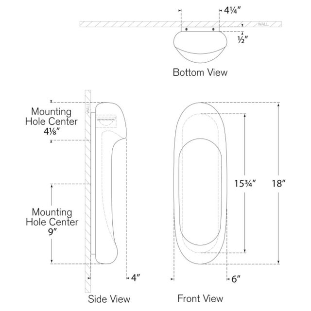 Stone Kelly Wearstler for Visual Comfort Signature Esculpa 18" Elongated Wall Light in Alabaster and Polished Nickel For Sale - Image 7 of 9