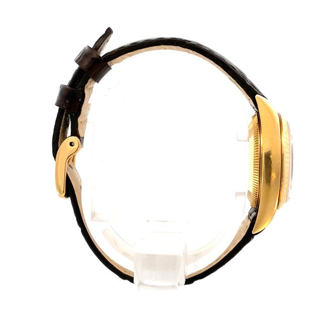 Mid 20th Century Mid 20th Century Rolex Datejust President Diamond 18k Yellow Gold Watch For Sale - Image 5 of 8