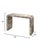 Modern Grounded Console Table, Sand Grey Veneer For Sale - Image 3 of 6
