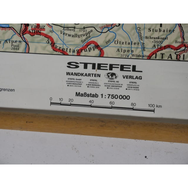 1990s Vintage Map of Germany, 1990s For Sale - Image 5 of 11