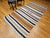 1900 - 1909 Vintage American Southwestern Serape Kilim, Handwoven Stripe Pattern, Ivory & Tan, 5x8 For Sale - Image 5 of 18