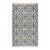 Part & Parcel Goods Wool Star Rug, 5' x 8', Celadon, Navy, Sky Blue and Eggshell For Sale