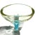Mid 20th Century Vintage Murano Fratelli Toso Yellow Blue Italian Art Glass Flower Design Paperweight Bowls Catchalls - A Pair For Sale - Image 5 of 9