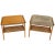 Pair of Danish Teak Mid-Century Modern Flip Top Tables Suede Benches For Sale - Image 10 of 10