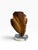 1970s Mid-Century Modern Signed Van Noorden Biomorphic Abstract Alabaster Sculpture on Lucite Base For Sale - Image 5 of 9