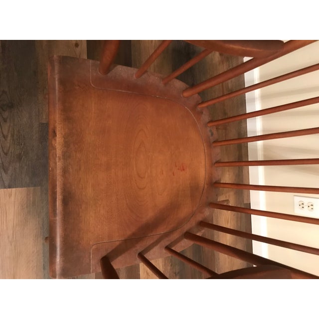 Vintage Wood Rocking Chair For Sale - Image 9 of 13