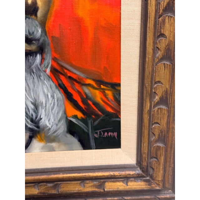 J. Lamm Portrait Oil Painting, Framed For Sale In San Francisco - Image 6 of 12