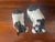 Shabby Chic Vintage Pair of Milky Cow Salt Pepper Shakers For Sale - Image 3 of 4