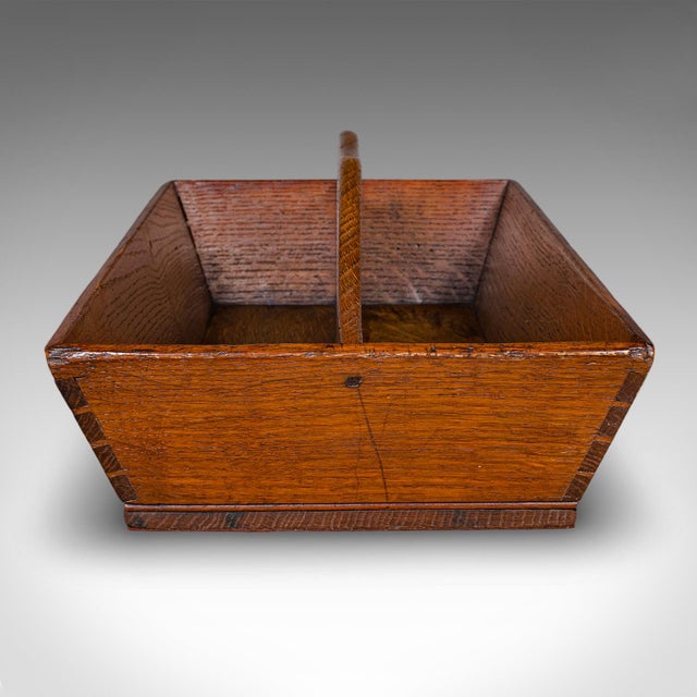 Traditional Antique Housekeeper’s Carry, English Oak, Cutlery Tray, Trug, Work Box, Georgian For Sale - Image 3 of 10