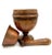 Wood Early 19thC Tiger Oak and Copper Lined Jumbo Footed Primitive Industrial Apothecary Mortar and Pestle or Planter For Sale - Image 7 of 12