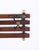 Italian Coat Rack in Teak, Brass and Black Enameled Iron, Italy, 1960s For Sale - Image 12 of 17