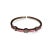 Add a touch of luxury with this 18K white gold bangle, featuring 10 princess-cut pink sapphires 3 carats, 24 round blue...