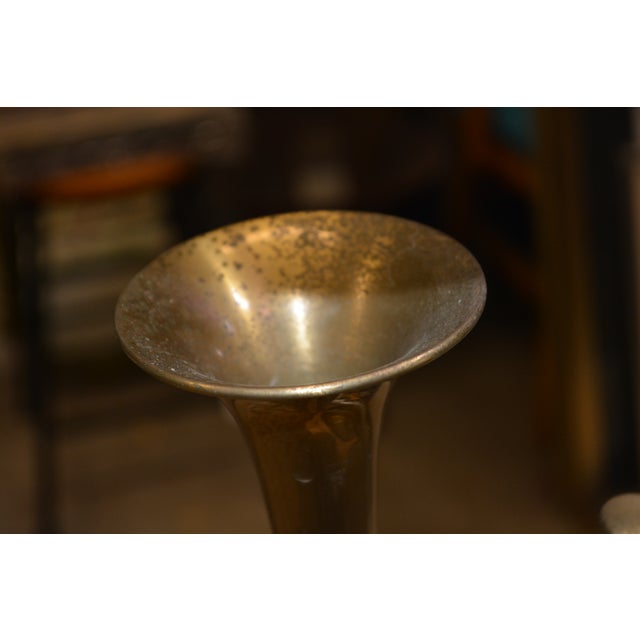 Vintage Wildwood Antique Brass Bouillotte French Bugle Horn Lamp For Sale - Image 9 of 18