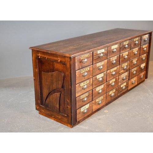 Art Nouveau Ironmongers Shop Counter Drawers, 1890s For Sale - Image 6 of 14