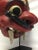Wooden Mask on Base Red and Yellow For Sale - Image 4 of 11