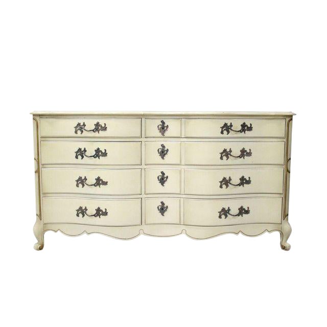 French Provincial Cream & Gold Dresser Chairish