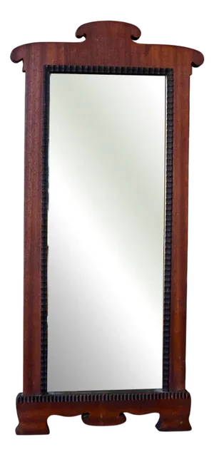 Art Nouveau Wooden Mirror, 1890s