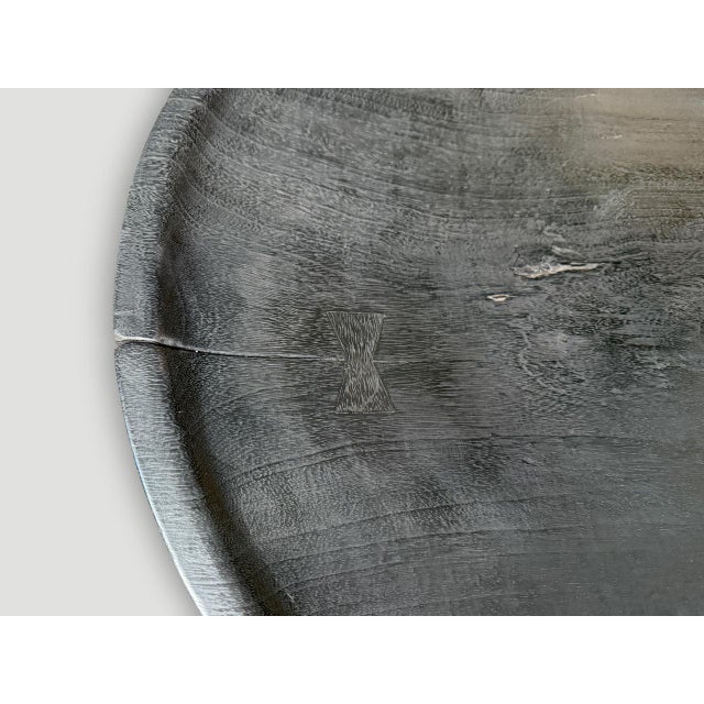 Andrianna Shamaris Impressive Large Charred Platter For Sale - Image 4 of 18