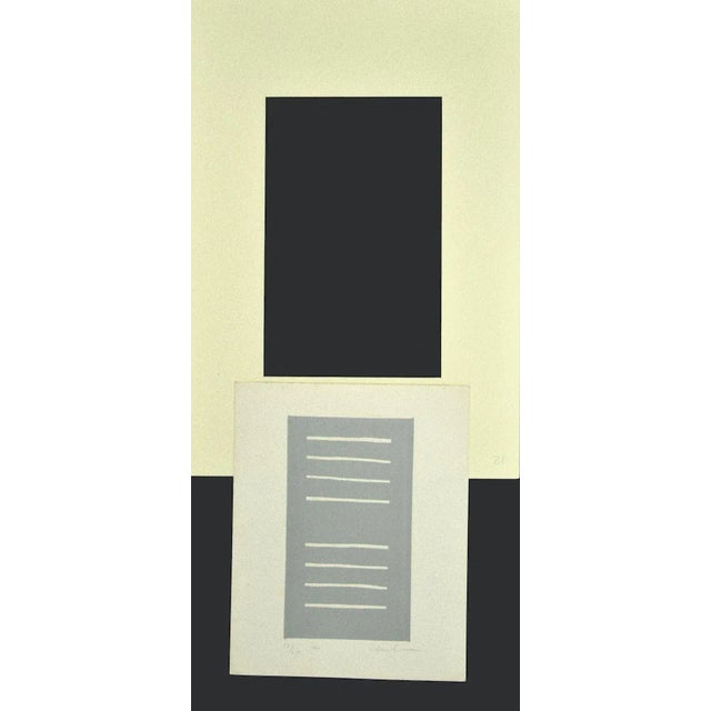 Composition is an original etching artwork on paper realized in 1970 ca. by an unknown artist of the mid-20th Century\....