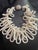 1950s 1950s Anna Lang Necklace, Signed Langanni Milk Glass Multi Layer Bib Statement Necklace (With Hidden Pearl). For Sale - Image 5 of 5