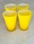 Yellow Cased Glasses - Set of 4 For Sale In San Diego - Image 6 of 8