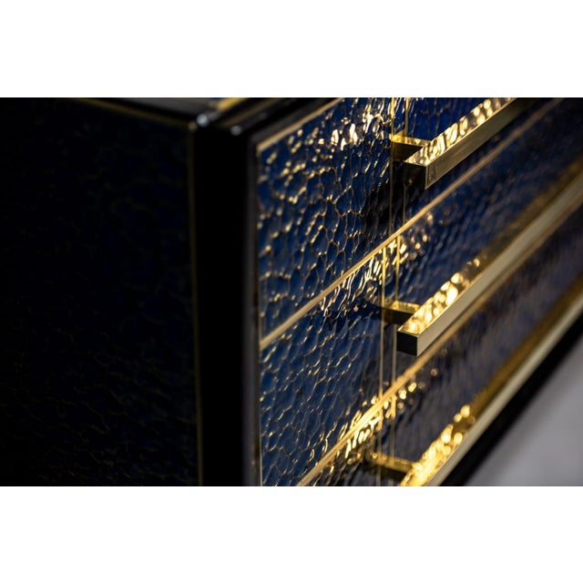 Sapphire Blue Murano Glass Chest of Drawers from Justfurnituress For Sale - Image 6 of 18