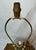 Mid 20th Century Asian Chinoiserie Split Bamboo Table Lamp Brass Feet For Sale - Image 9 of 11