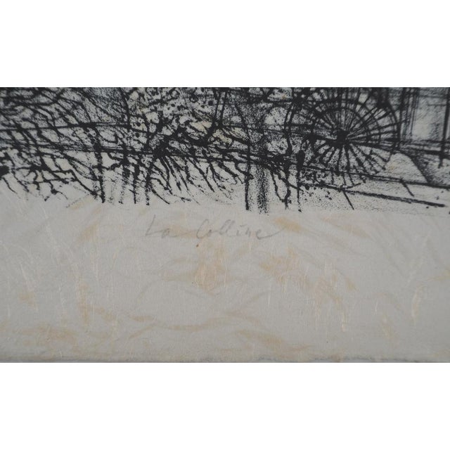 Jean Carzou, The Hill, 1983, Original Lithograph For Sale - Image 6 of 8