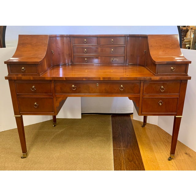 Mahogany Carlton House Writing Desk By Hekman Chairish