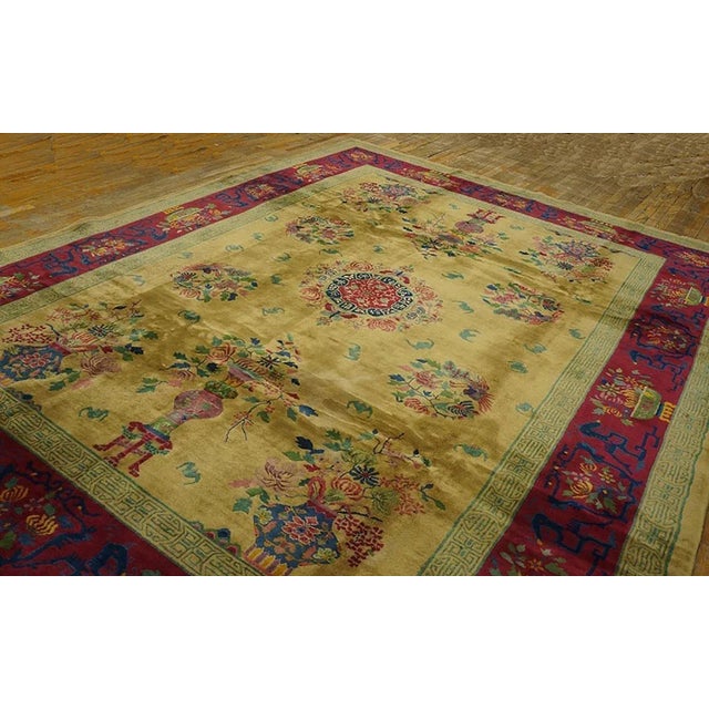 1920s 1920s Chinese Art Deco Carpet ( 8'9" x 11'6" - 267 x 351 ) For Sale - Image 5 of 7