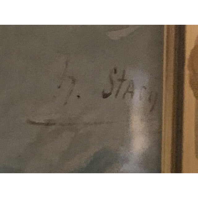 Henri Stacquet, Holland Landscape, Watercolor, 1880s For Sale - Image 6 of 7