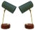 Scandavian Teak Veneered Table Lamps, Set of 2 For Sale