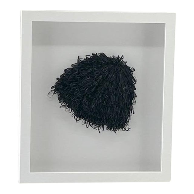 Vintage Black Shag Swim Cap For Sale