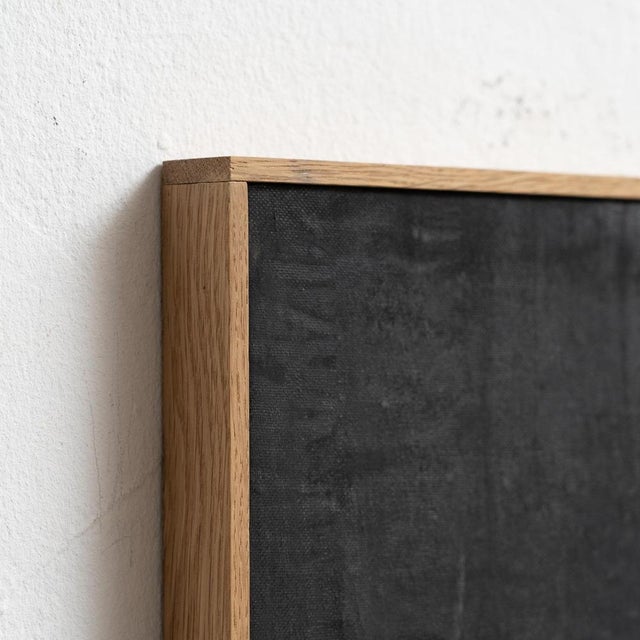 Black Enrico Della Torre, Art Black Composition, Charcoal on Canvas, 2017 For Sale - Image 8 of 12