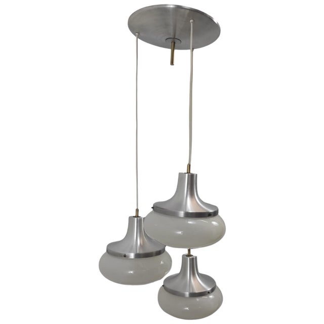 Ceiling Lamp with 3 Cups from Stilux Milano, 1980s For Sale - Image 9 of 9