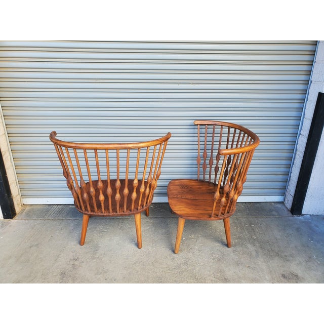 Pair of Throne Chairs For Sale In Los Angeles - Image 6 of 11