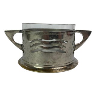 Secession Sugar Bowl attributed to Argentor Wien, 1890s For Sale