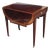 Vintage Baker Furniture Pembroke Drop Leaf Side Table Inlay Design One Drawer #2 For Sale