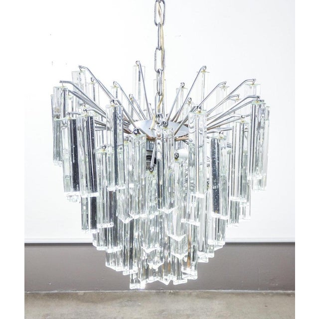 Trilobe Chandelier by Paolo Venini, 1970s For Sale - Image 8 of 12