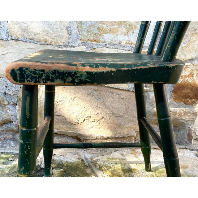 19th Century Pennsylvania Plank Seat Side Chair For Sale - Image 9 of 10