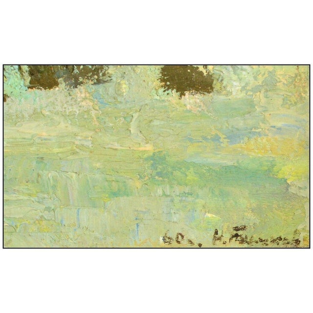 Abstract Expressionism 1960s Sunrise Over Dacha, Nikolai Efimovich Timkov For Sale - Image 3 of 4