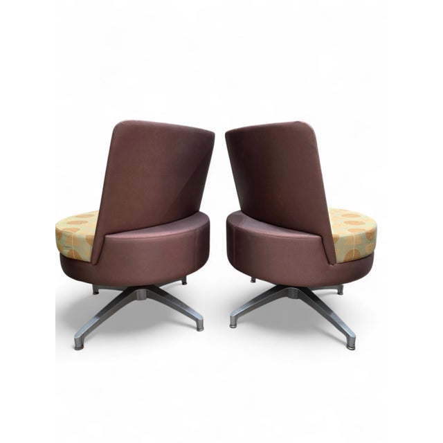 Vintage Postmodern Swivel Chairs by Steelcase - 6 For Sale - Image 9 of 10