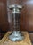 Metal Vintage 8” Leather and Silverplate Ralph Lauren Style Candleholder For Sale - Image 7 of 18