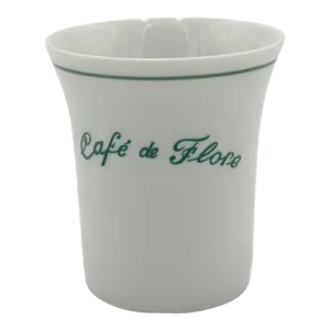 1990s Cafe De Flore Paris France Restaurant Small Porcelain Milk Cup