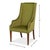 Sloped Arm Green Velvet Dining Chair in Olive, Host Chair For Sale - Image 11 of 11