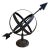 Late 20th Century Bronze Iron Armillary Globe Sculpture – Traditional Landscape & Garden Decor For Sale
