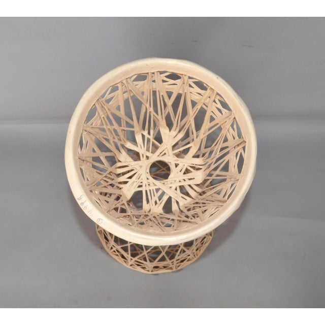 Russell Woodard 1970s Taupe Finish Spun Fiberglass Cone Plant Stand Outdoor Indoor For Sale - Image 4 of 13